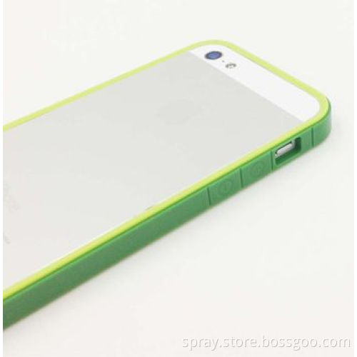Dual injection, two-tone colored PC frame case for iPhone 5S